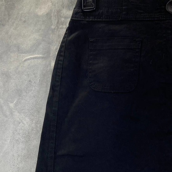 Karen Scott Women's Petite Deep Black One-Button Woven Skort SZ 8P - Picture 4 of 10